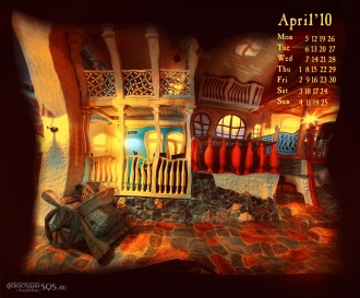 Календари на рабочий стол на апрель 2010